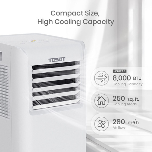 Ar Condicionado Tosot Aovia 8.000 Btu 3 Em 1 Portátil Ac Whi