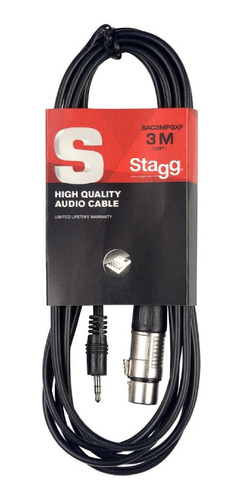 Cable Stagg Sac3mpsxf Mini Plug Canon Hembra 3 Metros 