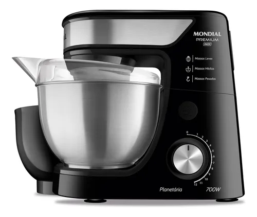 Batedeira Planetária, Mondial, 700W - BP-02P-B-TI