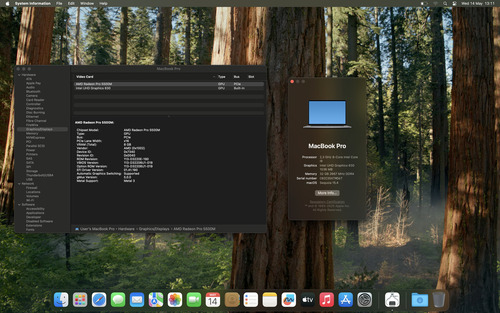 Macbook Pro (2019-16) I9 32gb 2tb Grade B - 8gb Vram 255 Cic Space Gray (Usado)