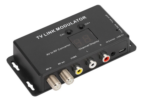 Tm70 Uhf Tv Link Modulador Convertidor Av A Rf Extensor Ir