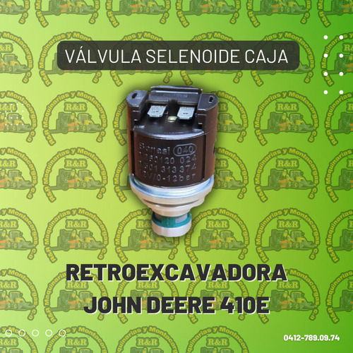 Válvula Selenoide Caja Retroexcavadora John Deere 410e