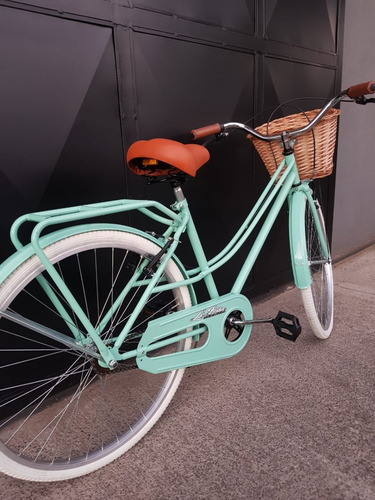 Imagen 6 de 10 de Bicicleta Con Porta Paseo Rodado 26 Dama Mujer Retro