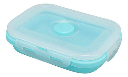 Recipiente De Silicona Azul Para Almacenamiento De Alimentos