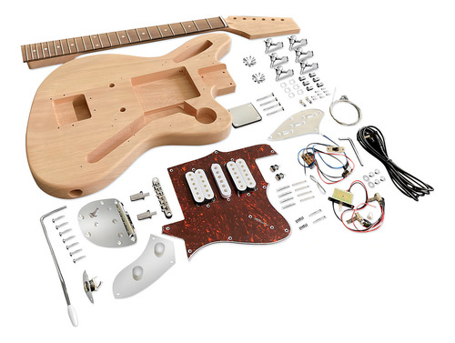 Fistrock Kit De Guitarra Eléctrica Diy Kit Para Principian. Color Natural