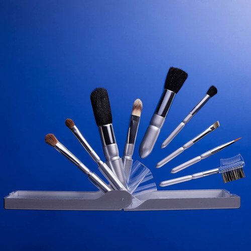 Set De Brochas De Maquillaje Michael Marcus Travel 9 Brochas