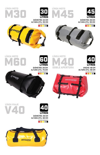 Imagen 3 de 7 de Bolso Estanco Drymaster 60lts Para Moto