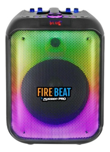 Bafle Amplificado Fussion Pbs-12019 12 Fire Beat 30 000w Color Negro