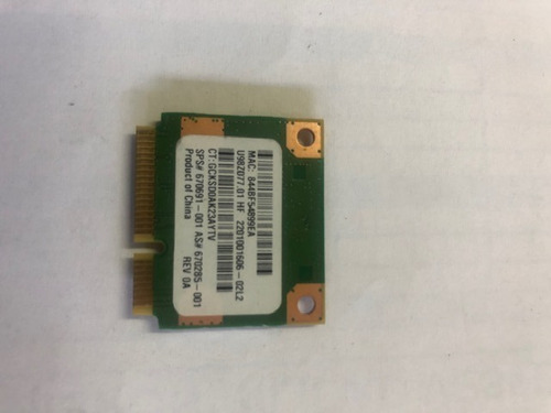 Tarjeta Wireles Ralink Rt5390 Hp 1000 Cq45 245 670691-001 (Usado)