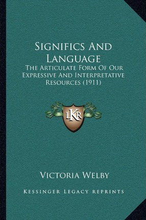 Libro Significs And Language : The Articulate Form Of Our...