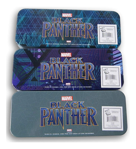 Black Panther Estuche Metal Para Lapiz (3 Unidades) Color