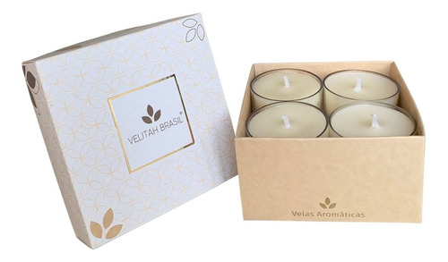 Imagem 4 de 7 de Kit Presente 20 Mini Velas Aromáticas 5 Aromas 4 De Cada