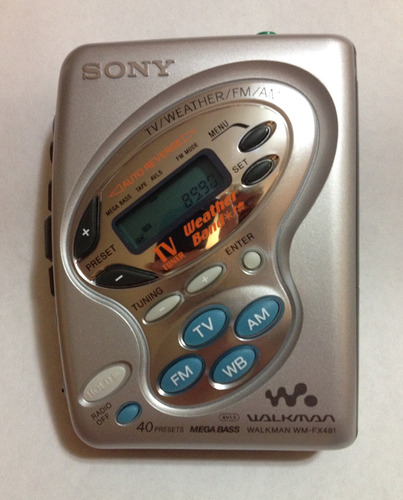Sony Wmfx481 Walkman Reproductor Casete Sintonizador Tv Am