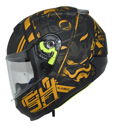 Casco Cerrado Dot Para Motociclista Shaft Glitch Rider One