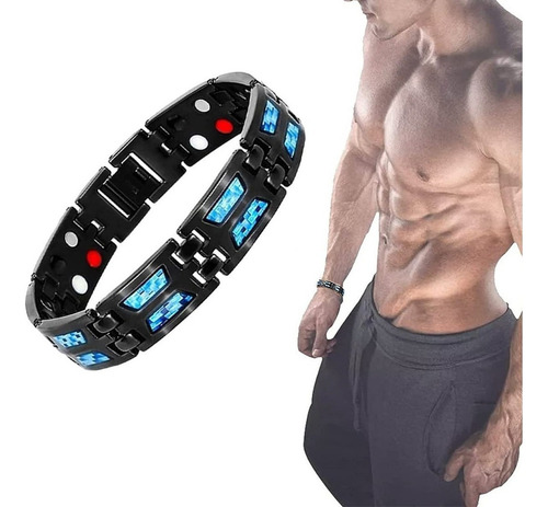 Pulseira Magnética Titanium Power Ultra Strength Therapy22cm