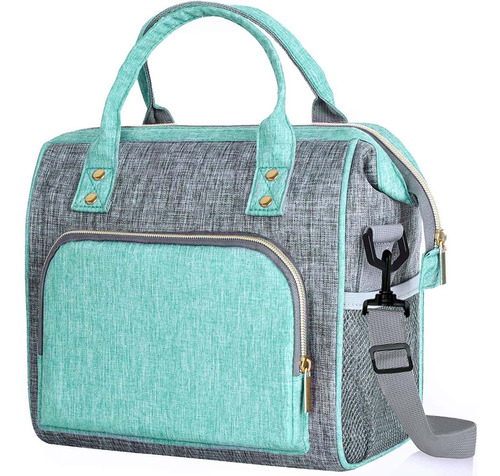 Bolso Lonchera Térmica Wonday, Con Correa Ajustable, Verde