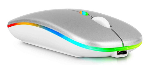 Mouse Led Inalambrico Recargable 2.4 Ghz Bluetooth Para V4