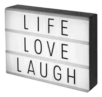 Comprar Caja De Luz Mini Pizarra Led Con Letras Intercambiables 