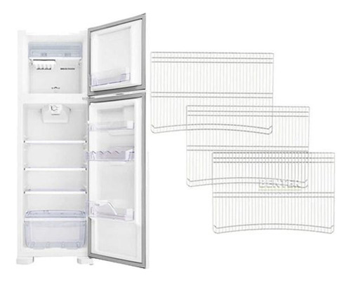 3 Prateleiras Aramadas Compatível Refrigerador Electrolux