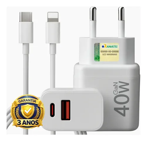 Carregador Turbo 40W iPhone