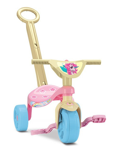 Triciclo Infantil Tchuco Unicórnio Com Haste - Samba Toys