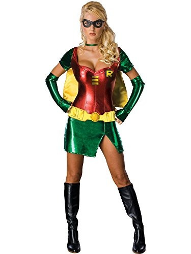 Deseos Secretos Batman Disfraz De Robin Sexy, Verde, Xs