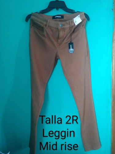 Pantalón Marca Express Talla 2 Largo Regular Color Marron