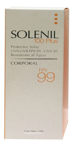 Imagen 2 de 4 de Solenil 100 Plus Protector Solar Resistente Al Agua Fps99