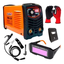 Comprar Máquina Soldadora Mma-130 Redbo + Lente Protector + Guantes Color Naranja Frecuencia 50hz 60hz