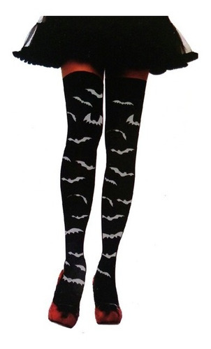 Calcetines Disfraz Estampado Halloween Pantys Medias Mujer