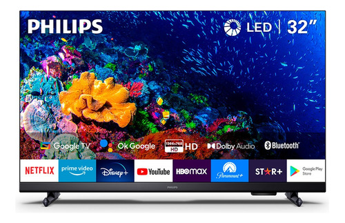 Tv Smart Led Philips 32 Hd 32phd6918/77 Google Tv