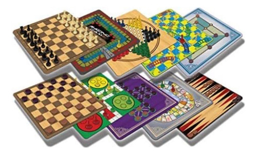 10 Juegos De Mesa Ludo Solitario Damas Ajedrez Backgammon