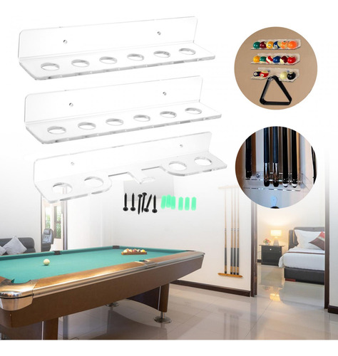 Soporte De Pared Para Guardar Tacos 3x 37cm Con Forma De U