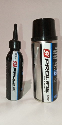 Imagen 1 de 8 de Lubricante Con Teflón Para Cadena De Bicicleta + Limpiador
