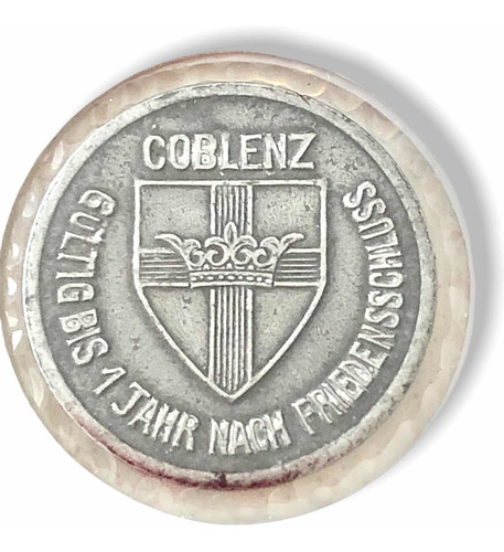 3 Timbres Antiguos + Moneda De Emergencia Alemana Notgeld (Usado)