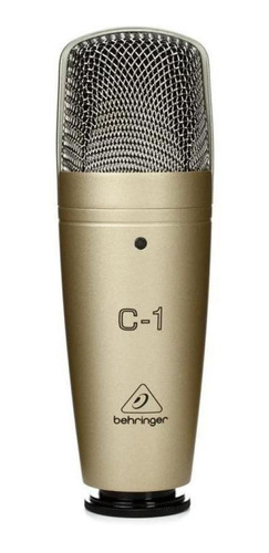 Imagem 1 de 2 de Microfone Behringer Profesional C-1 condensador  cardióide dourado