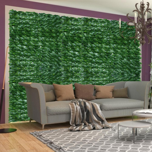 Seto Artificial, 1 Rollo, Valla Para Plantas, Pared De Hojas