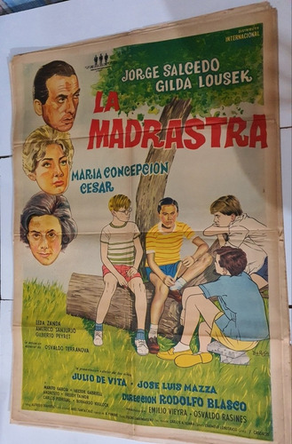 Antiguo Afiche De Cine Original-la Madrastra-sb (Usado)