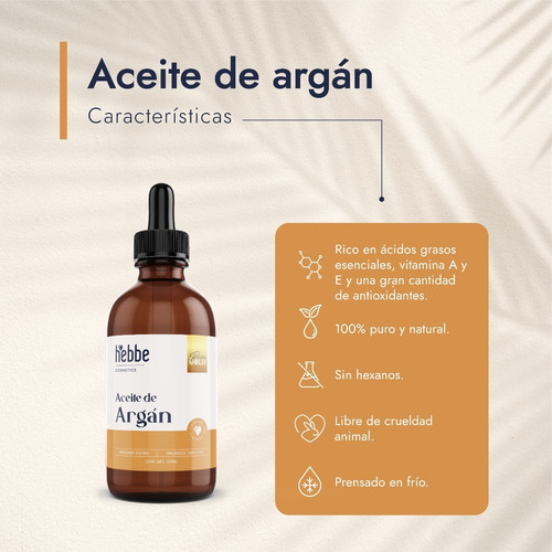 Imagen 2 de 9 de Aceite De Argán Virgen Marroquí, Prensado En Frío, 100 Ml
