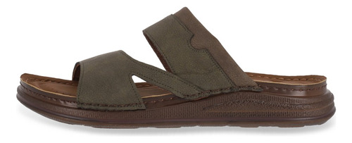Sandalia Casual Hombre Color Verde 735-09