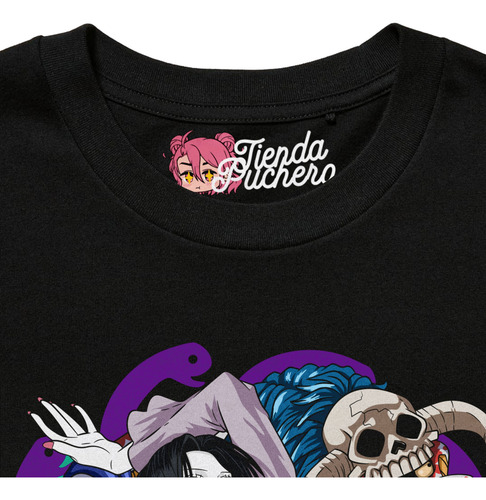 Playera Anime One Piece Boa Hancock Letras Amarillas Dtf