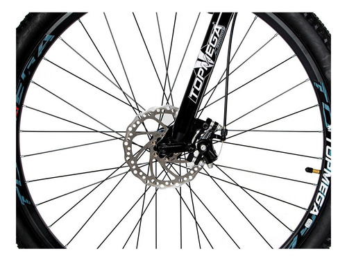 Imagen 4 de 4 de Mountain bike TopMega Regal R29 L 21v frenos de disco mecánico cambios Sensah MX7 color amarillo