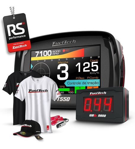 Fueltech Injeção Programável Ft550 3 Metros + Wideband Nano