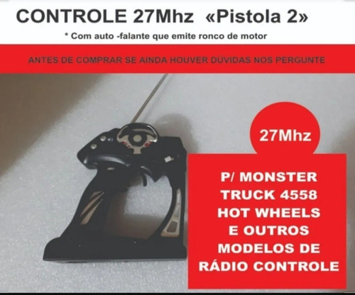 Controle  27mhz Do  Monster Truck 4558 Hot Wheels 