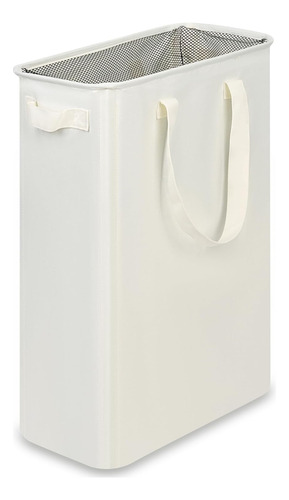 Cesta De Lavandería Plegable Con Asas 48 Litros Beige