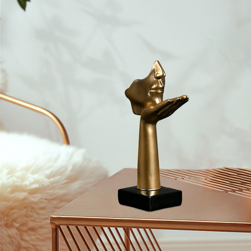 2x Figura Abstracta Escultura Besos Figuritas Decoración