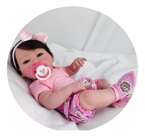 Bebe Reborn Silicone Banho Promoçao Princesa Fio A Fio