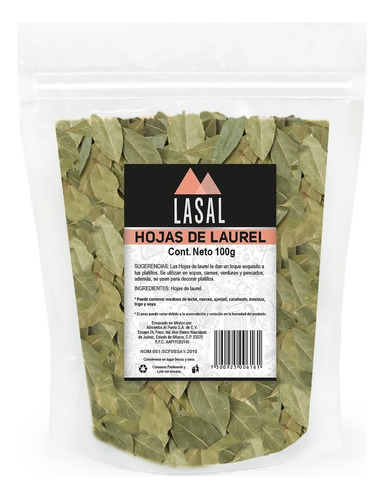 Hojas De Laurel 100 Gramos Pouch Resellable