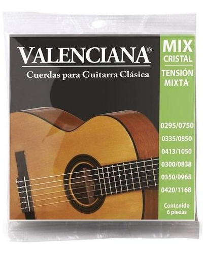 Set De Cuerda Valenciana Guitarra Clásica Nylon Vags-420mxc