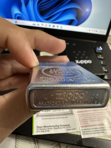 Encendedor Zippo Lucky Strike Cigarettes (Usado)